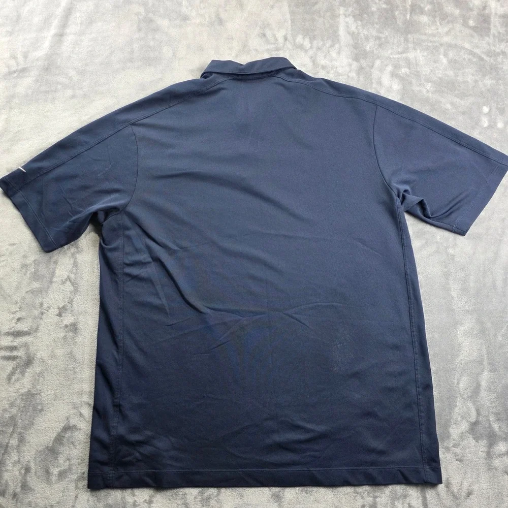 Nike Golf Polo Mens XL Navy Blue Wrigley Field 1914 Dri-FIT Short Sleeve Shirt‎